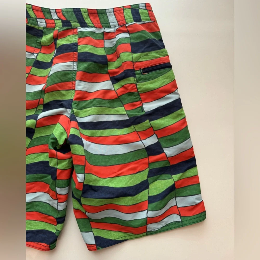 Patagonia Wavefarer Board Swim Surf Patterned Shorts Boys 8